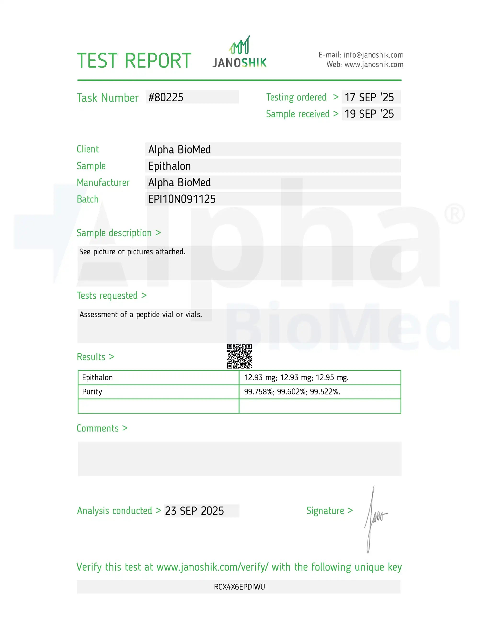 Epithalon (10mg) - Image 2